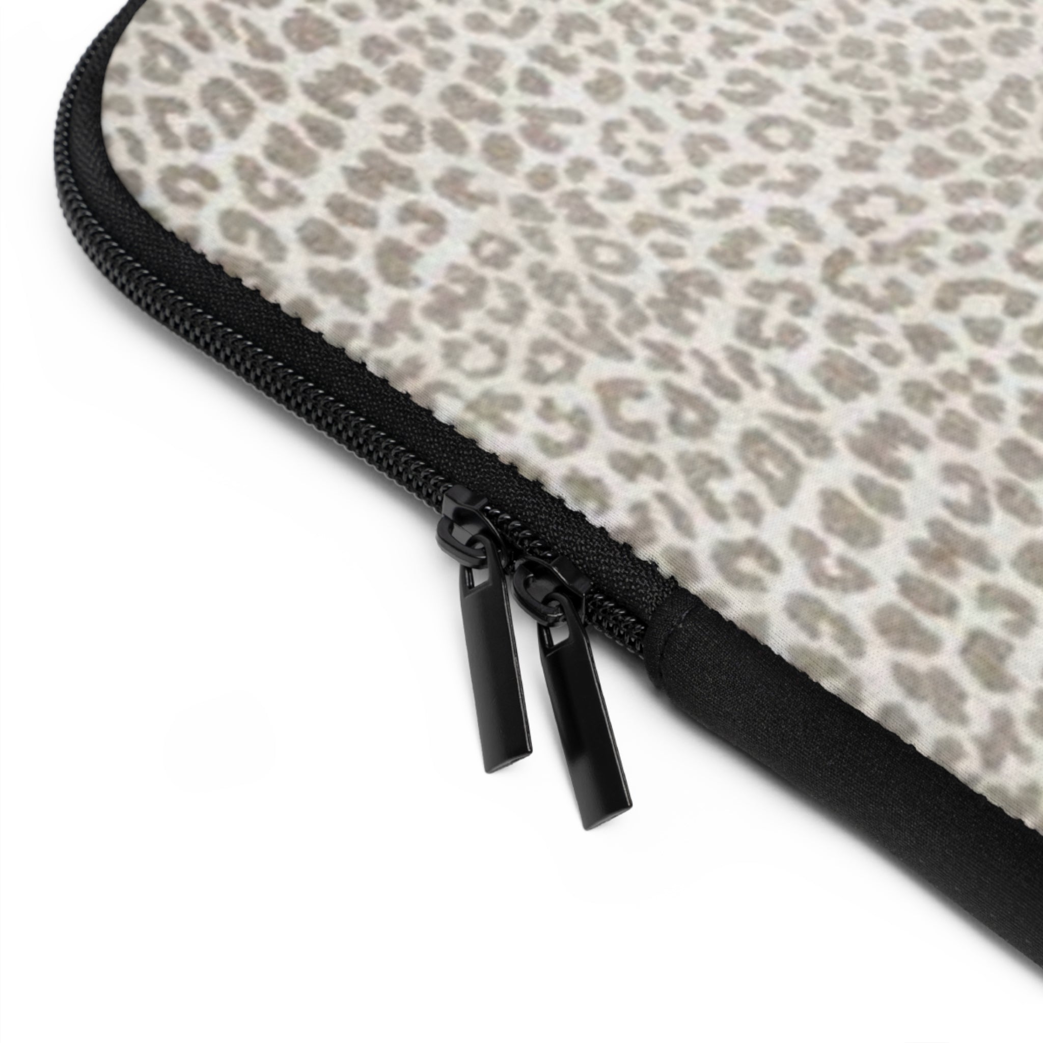Neutral Leopard Print Laptop Sleeve — Slim Protective Case for 13"-15" Laptops